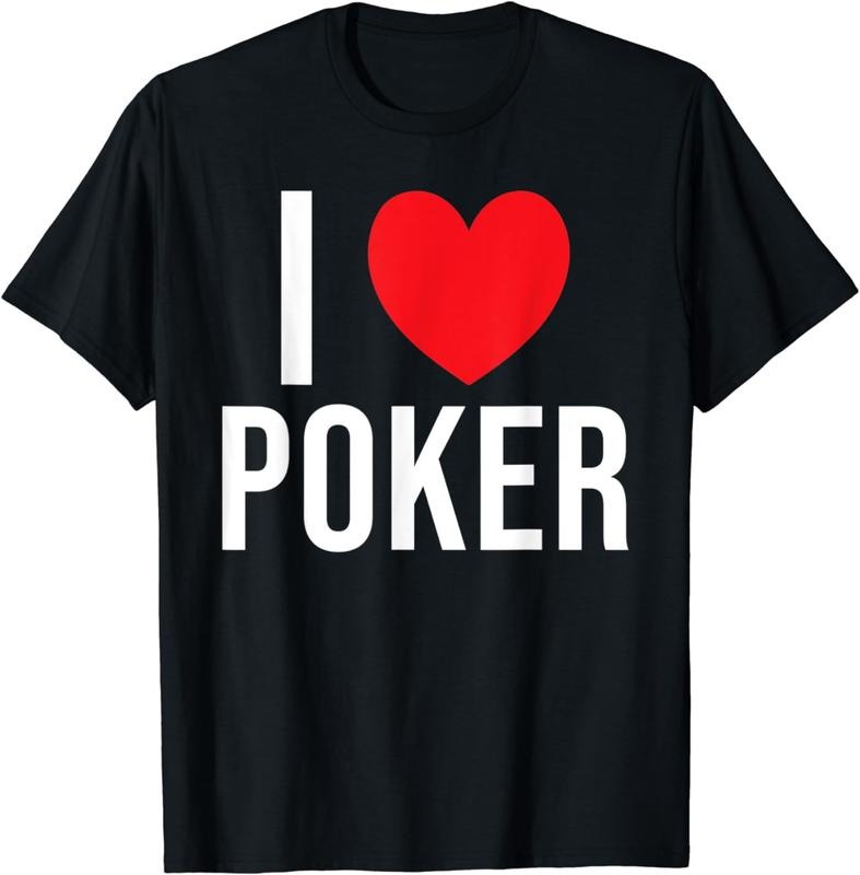 [100% Cotton]I love Poker Game Playing Cards Poker T-Shirt Hoodie, Sweatshirt | WearSparks.com