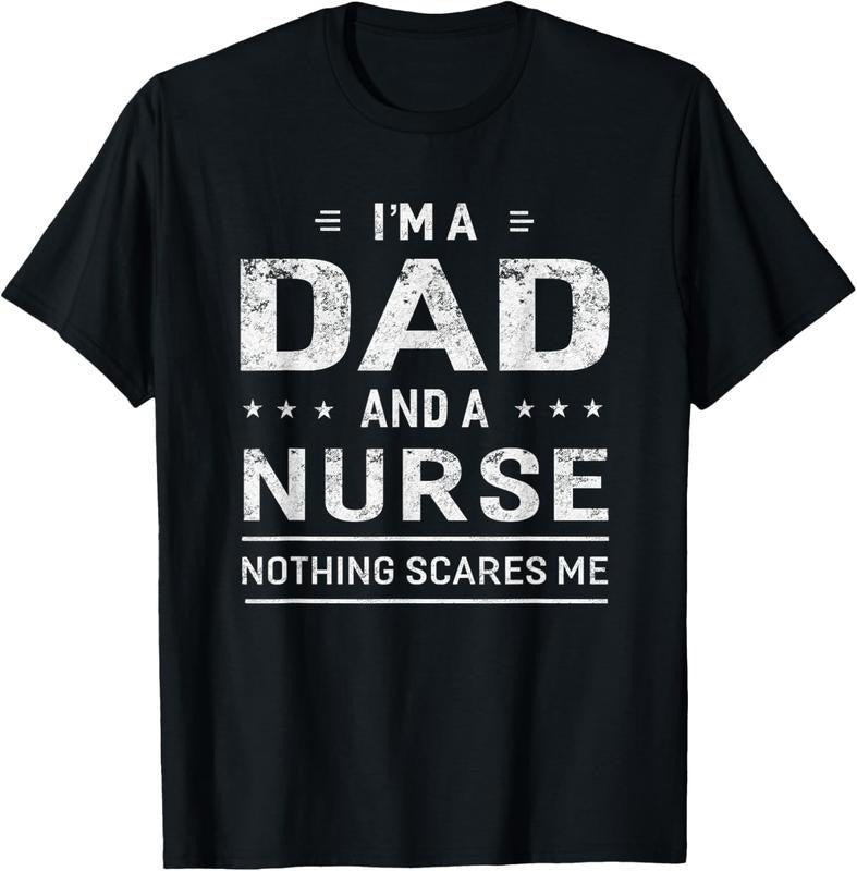 100% Cotton I'm A Dad And Nurse T-shirt For Men Father Funny Gift Hoodie, Sweatshirt | WearSparks.com