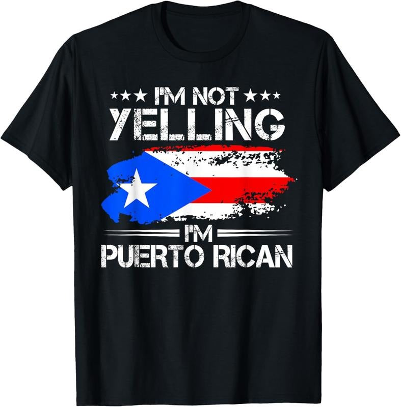100% Cotton I'm Not Yelling I'm Puerto Rican Pride Puerto Rico T-Shirt Hoodie, Sweatshirt | WearSparks.com