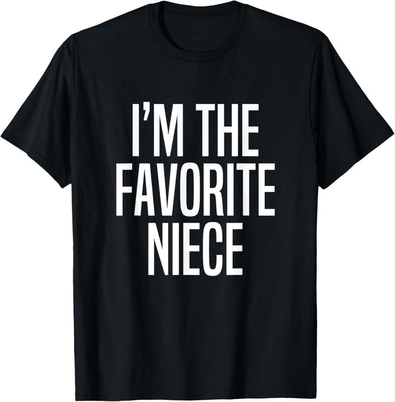 100% Cotton I'm The Favorite Niece T-Shirtstyle{n002}2 T-Shirts, Hoodie, Sweatshirt | WearSparks.com