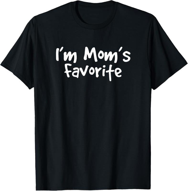 100% Cotton I'm mom's favorite funny  handwriting saying gift T-Shirt Hoodie, Sweatshirt | WearSparks.com