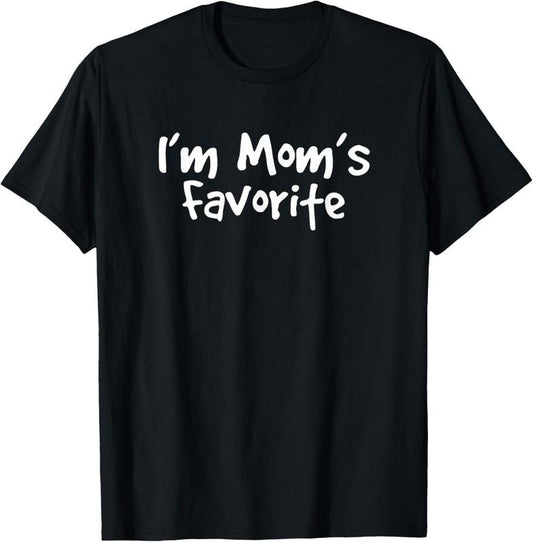 100% Cotton I'm mom's favorite funny  handwriting saying gift T-Shirt Hoodie, Sweatshirt | WearSparks.com