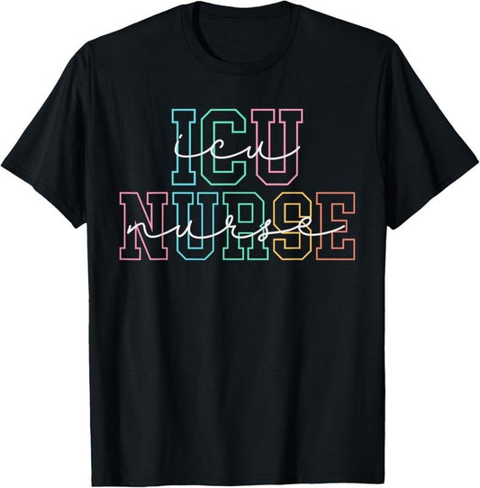 100% Cotton Icu Nurse Icu Nursing Icu Critical Care Men Women ICU Nurse T-Shirt Hoodie, Sweatshirt | WearSparks.com