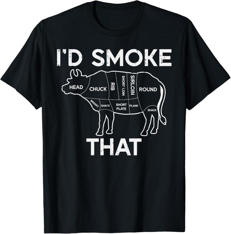 100% Cotton Id Grill That Cow Beef Meat Chart Bbq Barbecue Grill Butcher T-Shirt Hoodie, Sweatshirt | WearSparks.com