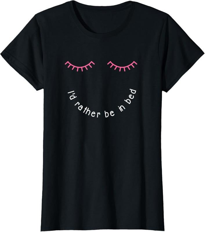 100% Cotton Id rather be in bed tshirt love sleeping nap tee T-Shirt Hoodie, Sweatshirt | WearSparks.com