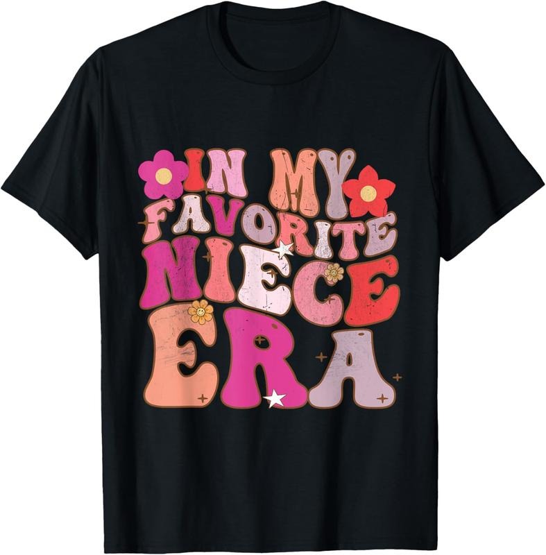 100% Cotton In My Favorite Niece Era Retro Sister   Youth T-Shirt Hoodie, Sweatshirt | WearSparks.com