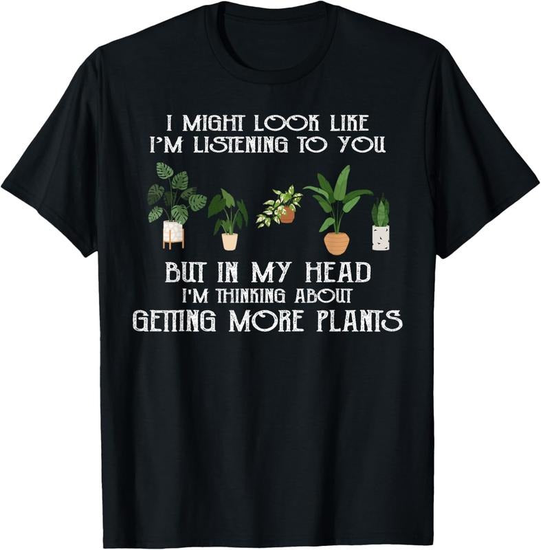 100% Cotton In My Head I'm Thinking About Getting More Plants T-Shirt Hoodie, Sweatshirt | WearSparks.com