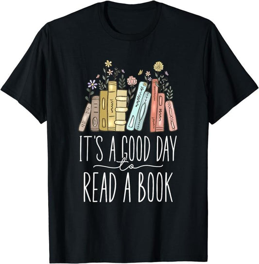 [100% Cotton]It's A Good Day To Read A Book T-Shirt Hoodie, Sweatshirt | WearSparks.com
