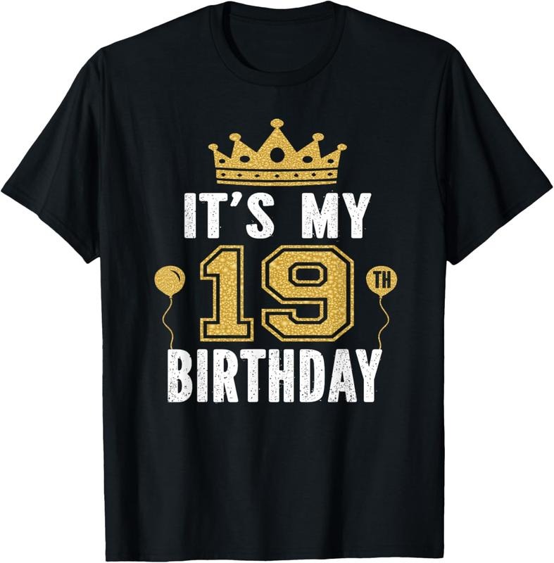 100% Cotton It's My 19th Birthday Gift For 19 Years Old Man And Woman T-Shirt Hoodie, Sweatshirt | WearSparks.com