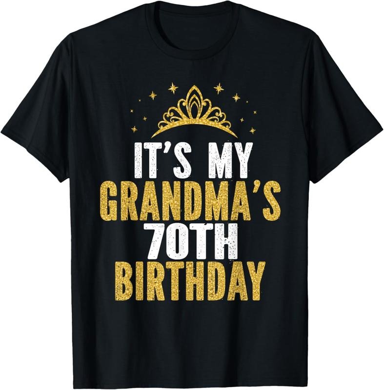 [100% Cotton]It's My Grandma's 70th Birthday 70 Years Old Women T-Shirt Hoodie, Sweatshirt | WearSparks.com
