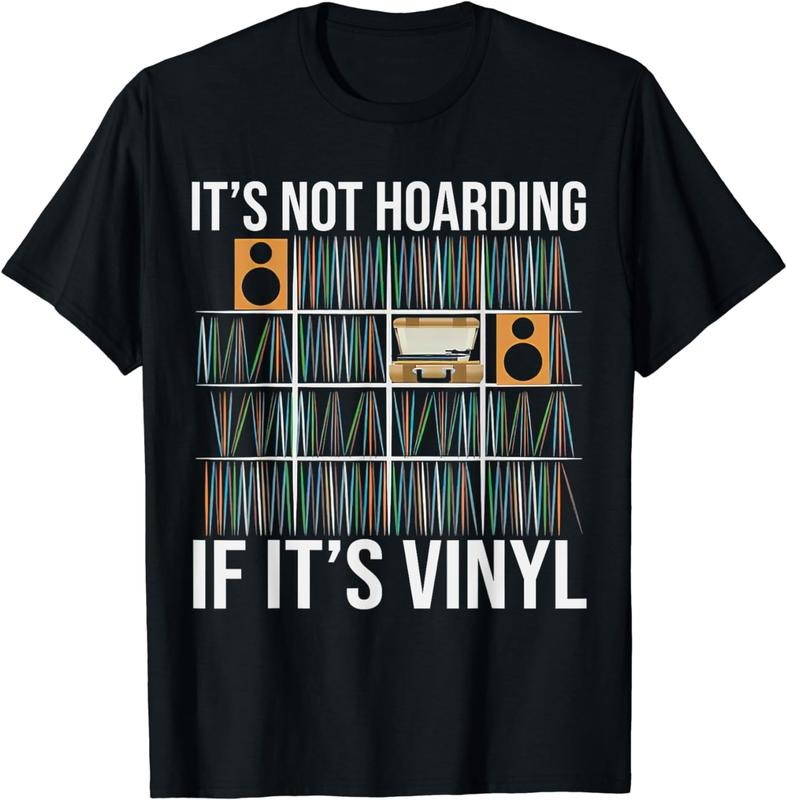 [100% Cotton]It's Not Hoarding If It's Vinyl Funny Vinyl Records Lover T-Shirt Hoodie, Sweatshirt | WearSparks.com