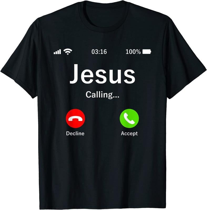 [100% Cotton]Jesus Is Calling - Christian T-Shirt Hoodie, Sweatshirt | WearSparks.com