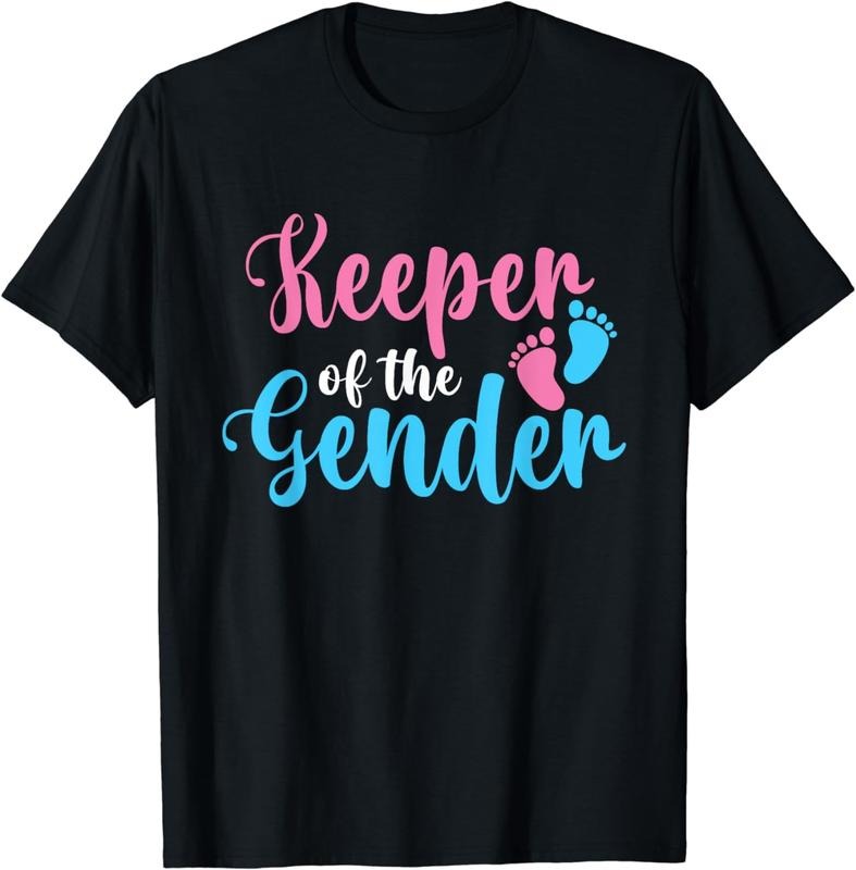 [100% Cotton]Keeper Of The Gender - Gender Reveal Party Baby Shower T-Shirt Hoodie, Sweatshirt | WearSparks.com