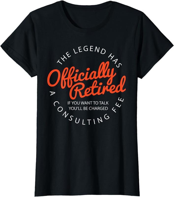 [100% Cotton]Legend Officially Retired" Men's Funny Retirement T-Shirt
