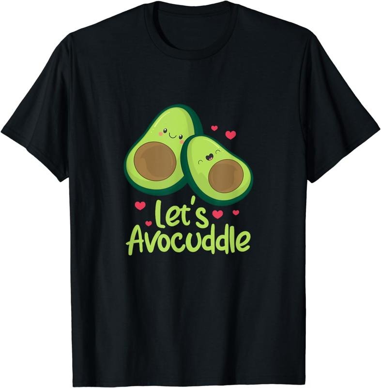 [100% Cotton]Let's Avocuddle Cute Avocado Couple Valentine's Day Kawaii T-Shirt Hoodie, Sweatshirt | WearSparks.com
