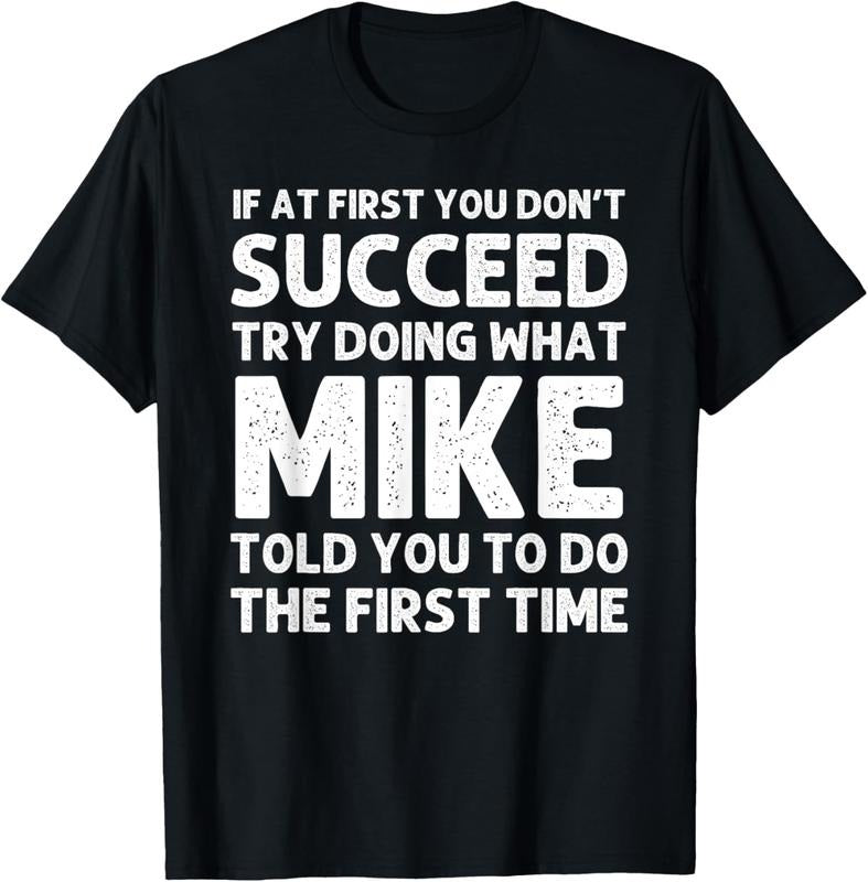 100% Cotton MIKE Gift Name Personalized Birthday Funny Christmas Joke T-Shirt Hoodie, Sweatshirt | WearSparks.com
