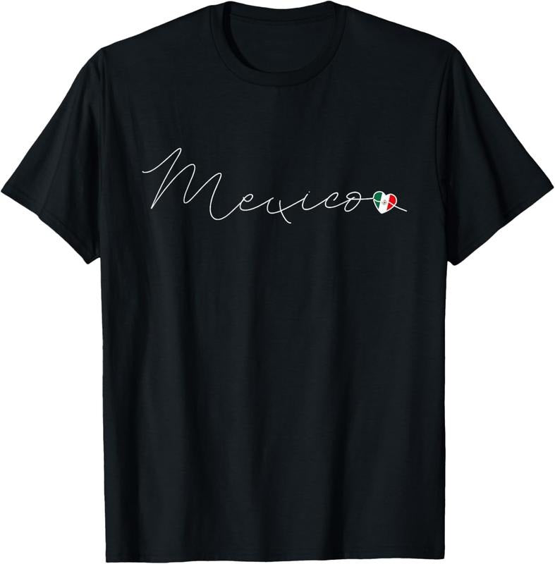 100% Cotton México Simple Love Mexican Flag Heart on Mexico T-Shirt Hoodie, Sweatshirt | WearSparks.com