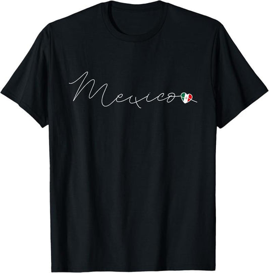 100% Cotton México Simple Love Mexican Flag Heart on Mexico T-Shirt Hoodie, Sweatshirt | WearSparks.com