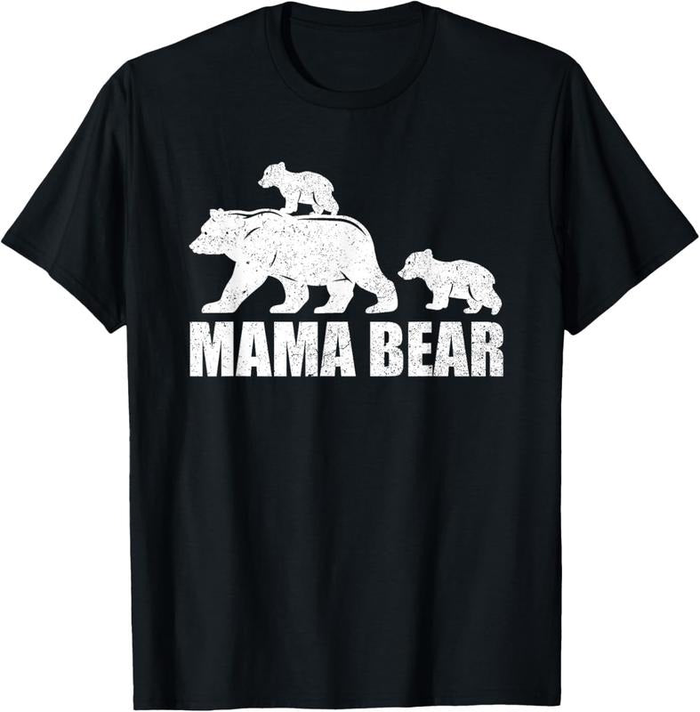 100% Cotton Mama Bear 2 Cubs Shirt Mama Bear Twin TShirt Mom 2  T-Shirt Hoodie, Sweatshirt | WearSparks.com