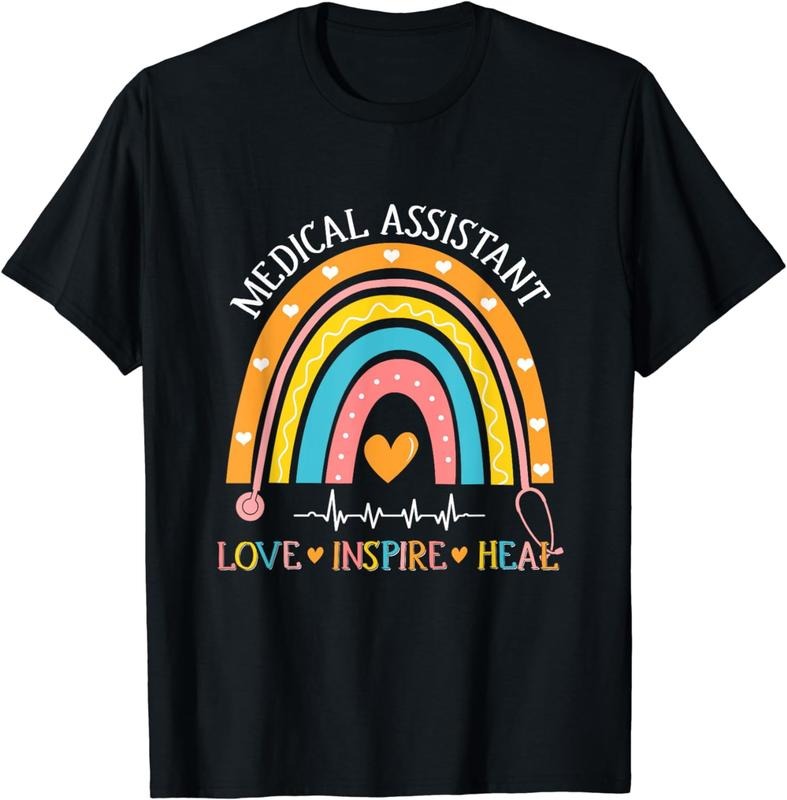 [100% Cotton]Medical Assistant Rainbow Love Inspire Nursing Nurses Week T-Shirt Hoodie, Sweatshirt | WearSparks.com
