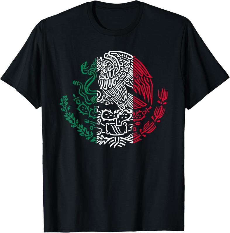 100% Cotton Mexican Eagle Mexico Flag T-Shirt Hoodie, Sweatshirt | WearSparks.com