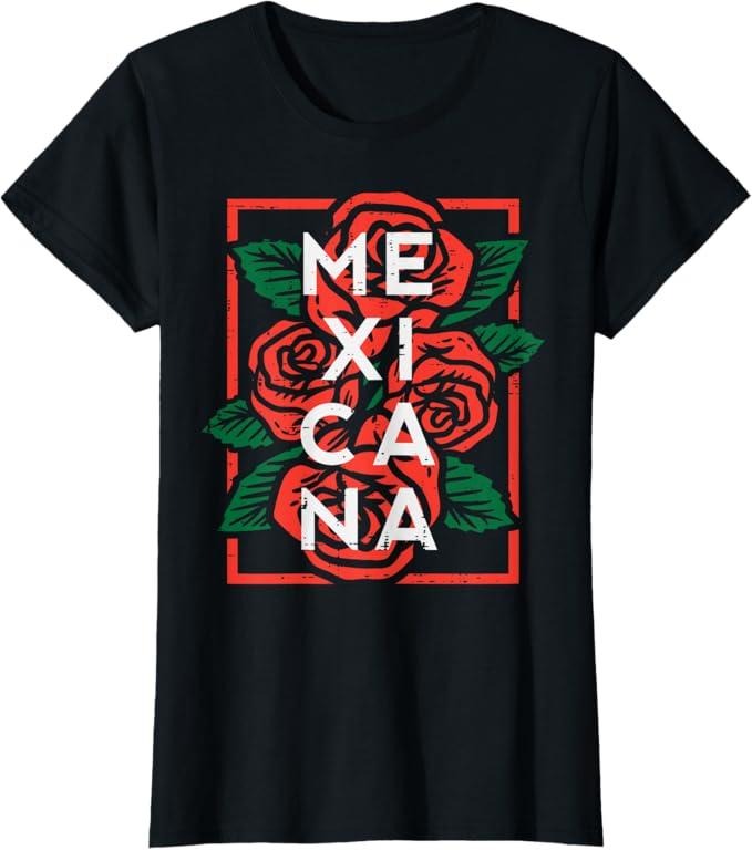 [100% Cotton]Mexican Independence Day Mexicana Roses Women Girls Kids T-Shirt Hoodie, Sweatshirt | WearSparks.com