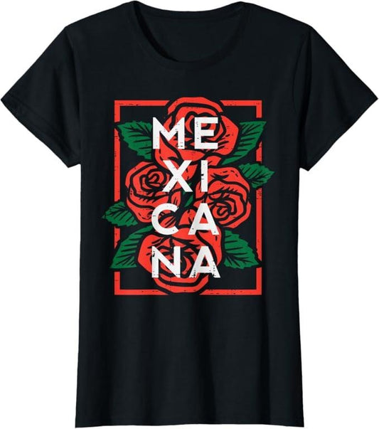 [100% Cotton]Mexican Independence Day Mexicana Roses Women Girls Kids T-Shirt Hoodie, Sweatshirt | WearSparks.com