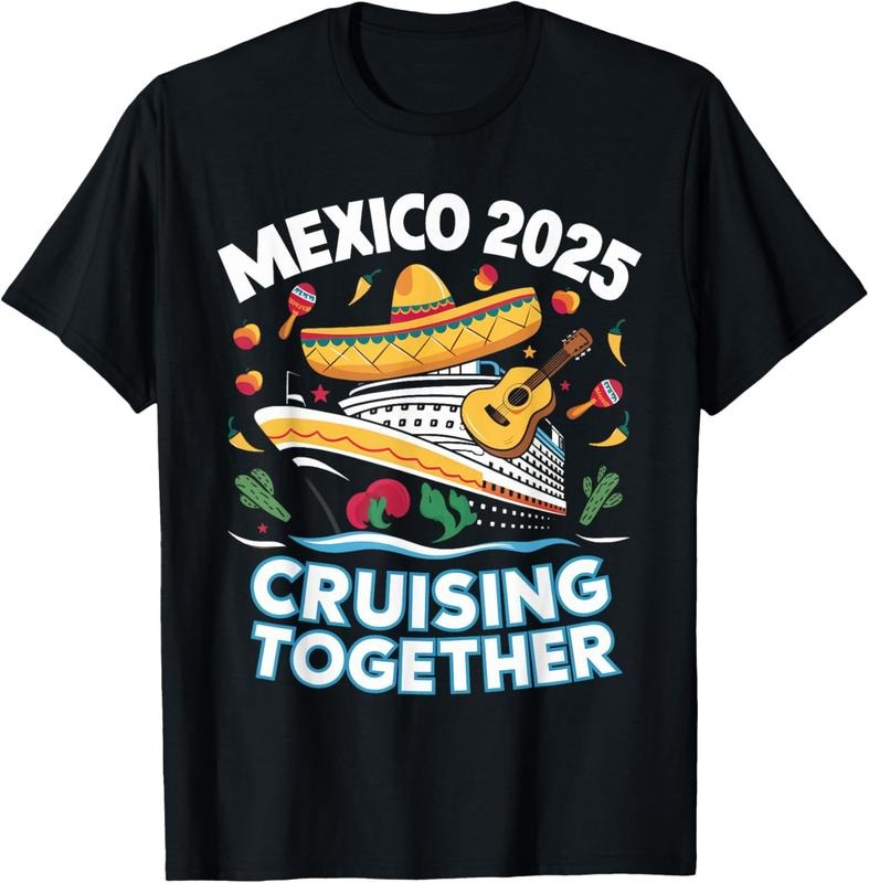 100% Cotton Mexico 2025 Cruising Together Family Matching Cruise Trip T-Shirt Hoodie, Sweatshirt | WearSparks.com