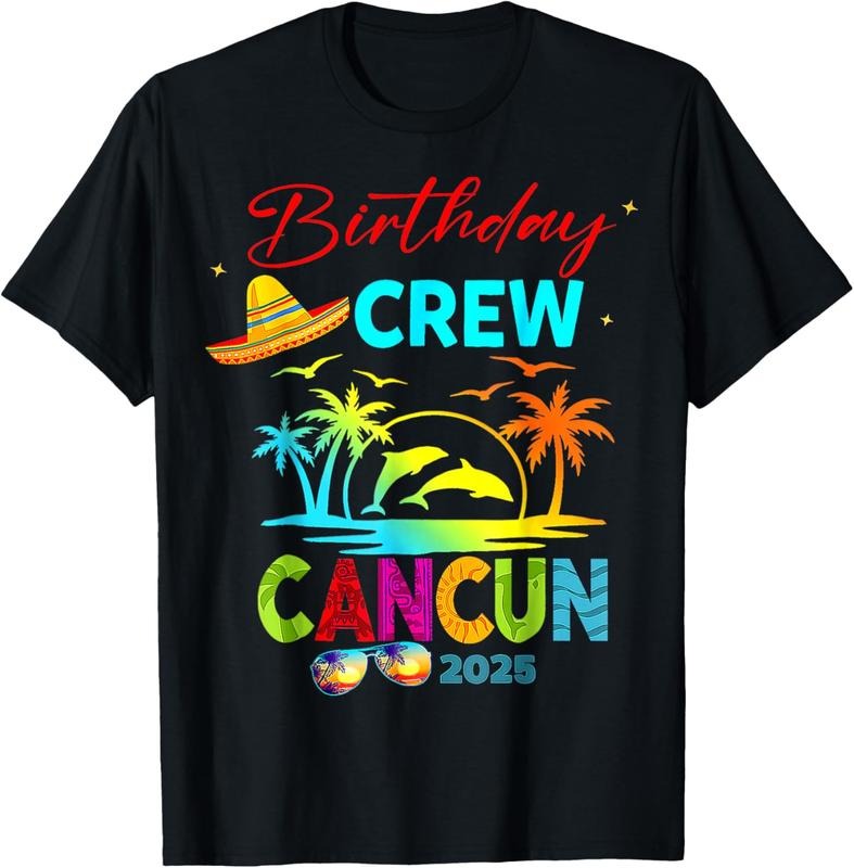 100% Cotton Mexico Cancun Birthday Boy Trip Vacation 2025 Matching Group T-Shirt Hoodie, Sweatshirt | WearSparks.com