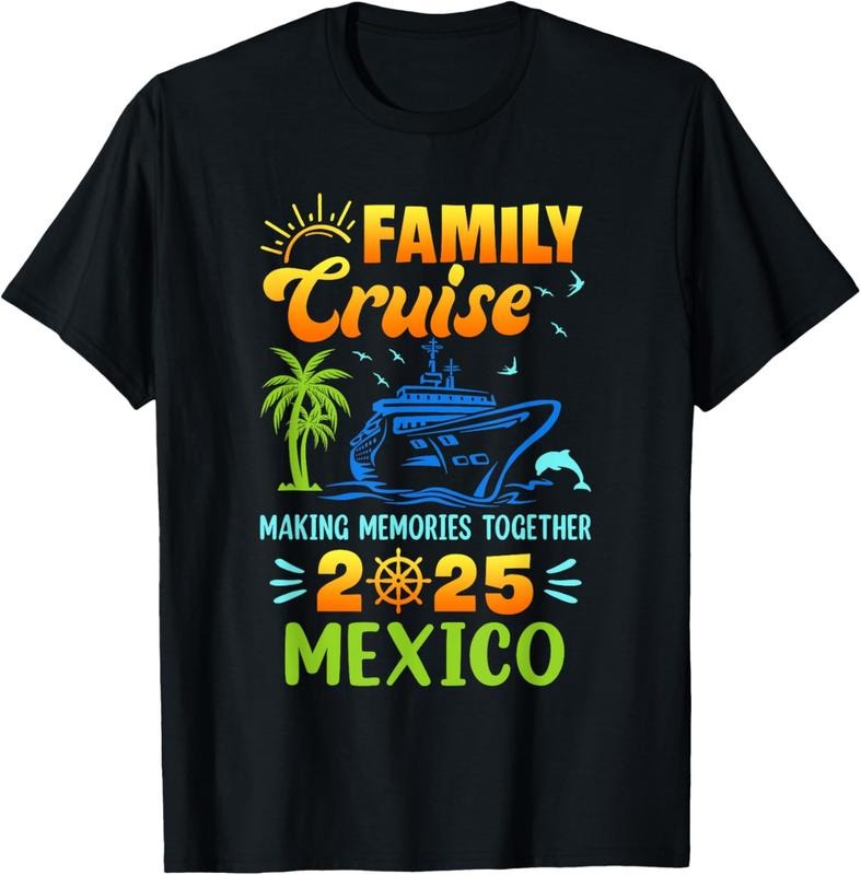 100% Cotton Mexico Cruise 2025 Family Friends Group Vacation Matching T-Shirt Hoodie, Sweatshirt | WearSparks.com