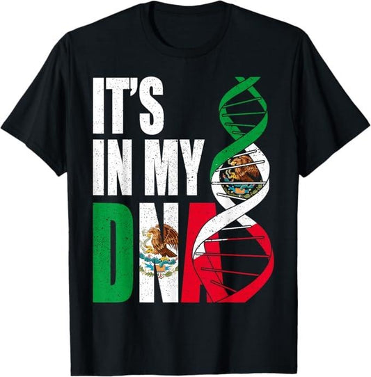 [100% Cotton]Mexico DNA Mexican Flag Proud Hispanic Men Women Kids Gift T-Shirt Hoodie, Sweatshirt | WearSparks.com
