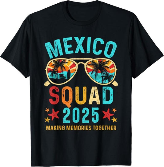 100% Cotton Mexico Vacation Squad 2025 Matching Family Vacation Group T-Shirt Hoodie, Sweatshirt | WearSparks.com