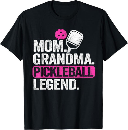 100% Cotton Mom Grandma Pickleball Legend Player Funny Pickle Ball T-Shirt Hoodie, Sweatshirt | WearSparks.com
