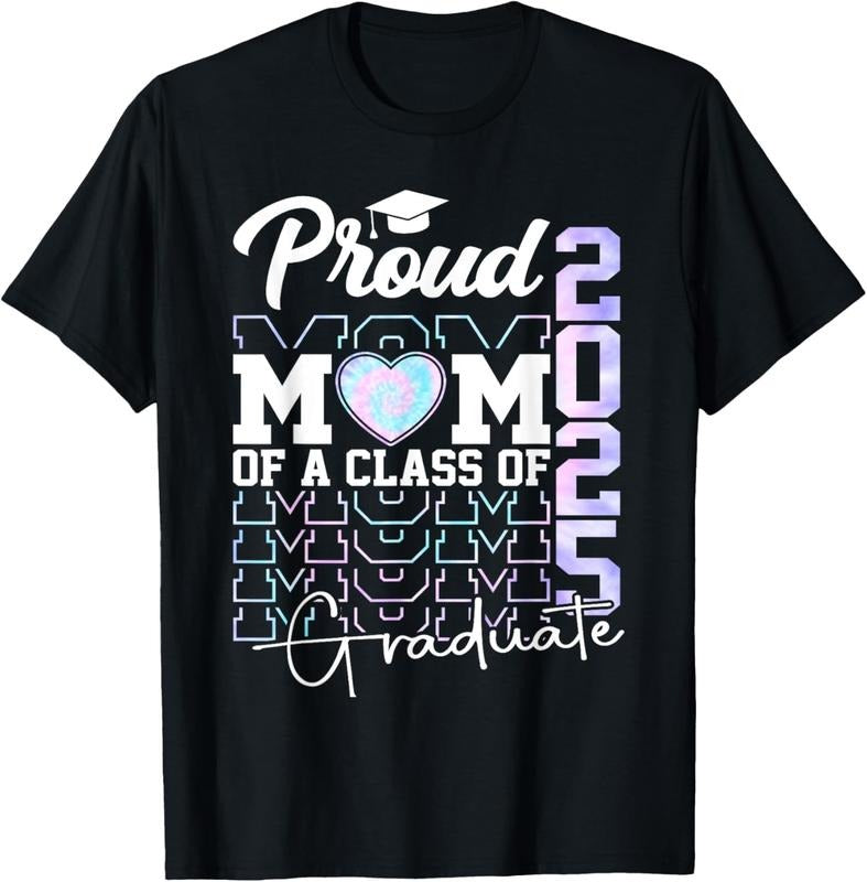100% Cotton Mom Senior 2025 Proud Mom Of A Class Of 2025 Graduate T-Shirtstyle{n002}3 T-Shirts, Hoodie, Sweatshirt