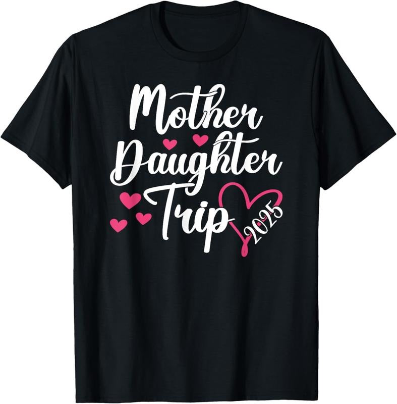 100% Cotton Mother Daughter Trip 2025 Family Vacation Mom Daughter T-Shirt Hoodie, Sweatshirt | WearSparks.com