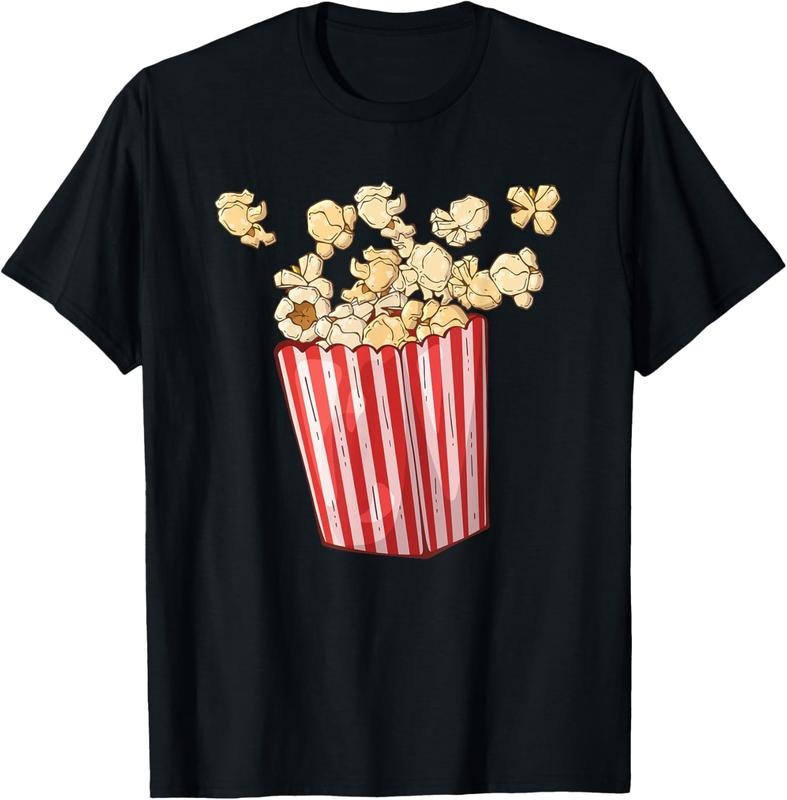 100% Cotton Movie Night Outfit for Popcorn Lovers T-Shirt Hoodie, Sweatshirt | WearSparks.com