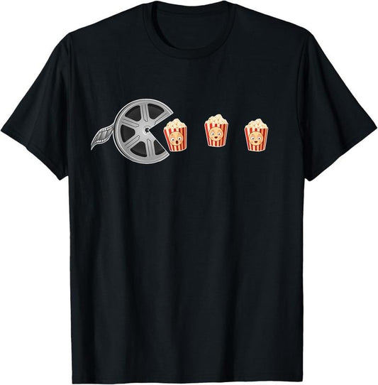 100% Cotton Movie Popcorn Film Reel  Movie Night Funny Movie T-Shirt Hoodie, Sweatshirt | WearSparks.com
