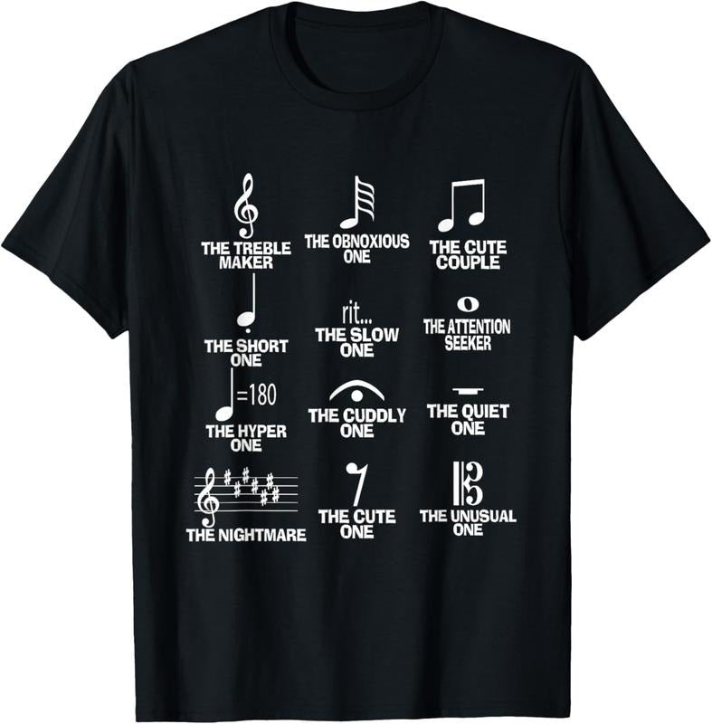 100% Cotton Musical Notes Symbol Definition Humor Funny Christmas Gift Short Sleeve T-Shirt Hoodie, Sweatshirt