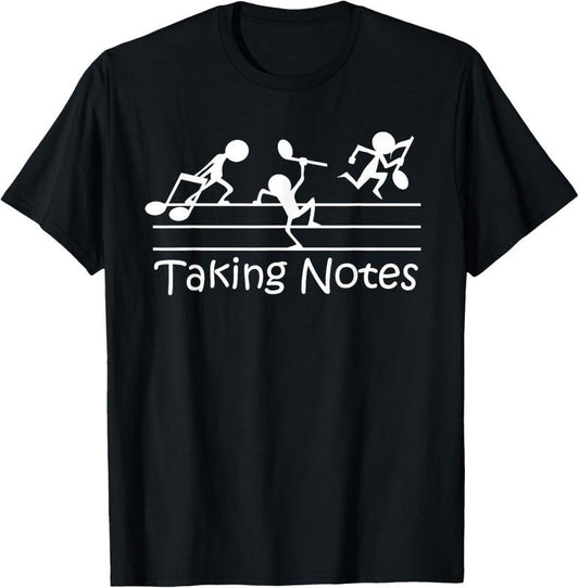 100% Cotton Musical Taking Notes Music Lovers Vintage Teachers Funny T-Shirt Hoodie, Sweatshirt | WearSparks.com