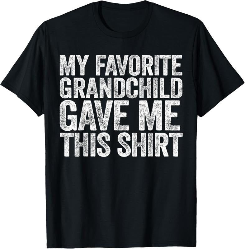 100% Cotton My Favorite Grandchild Gave Me This Shirt T-Shirt T-Shirt Hoodie, Sweatshirt | WearSparks.com