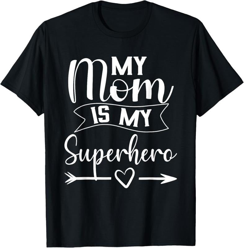 100% Cotton My Mom is My Superhero T Shirt for Mother's Day,Mom Birthday T-Shirt Hoodie, Sweatshirt | WearSparks.com