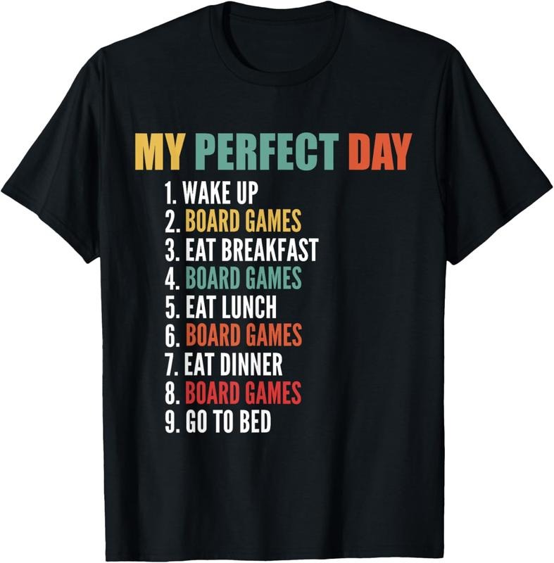 100% Cotton My Perfect Day Funny Board Games T-Shirt Hoodie, Sweatshirt | WearSparks.com