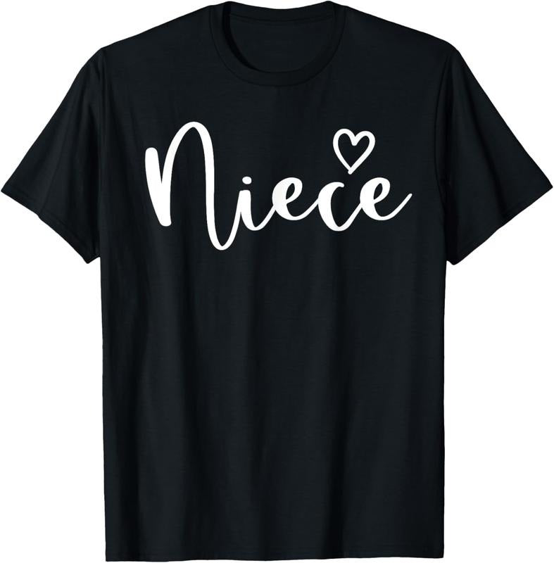 100% Cotton Niece Gifts For Women Heart Mother's Day Niece T-Shirt Hoodie, Sweatshirt | WearSparks.com
