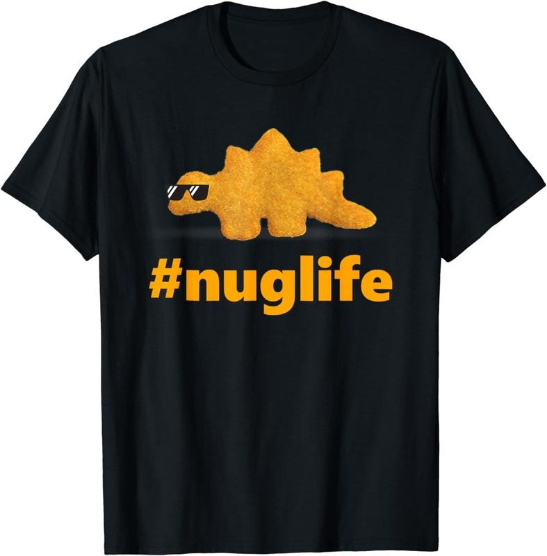 [100% Cotton]Nug Life Dino Nuggs Dino Chicken Nuggets Dinosaur Nugget T-Shirt Hoodie, Sweatshirt | WearSparks.com
