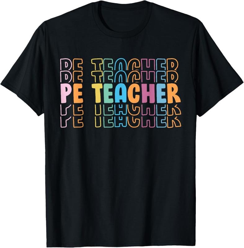 100% Cotton PE Teacher Vintage retro groovy Physical Education Teacher T-Shirt Hoodie, Sweatshirt | WearSparks.com