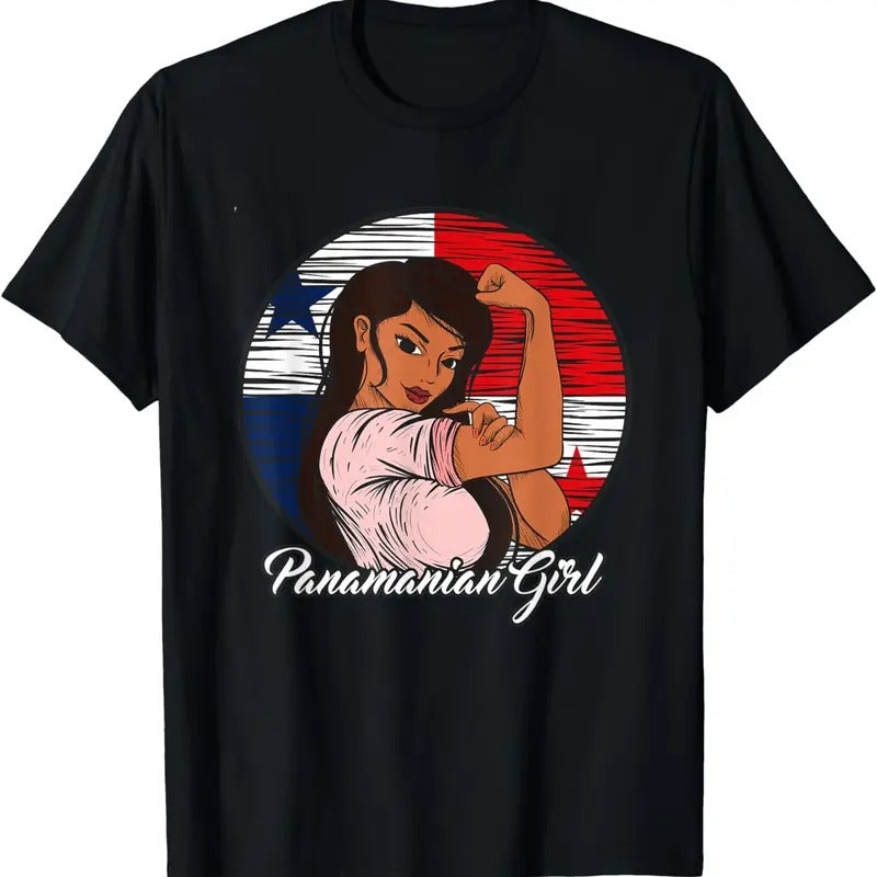 [100% Cotton]Panama Flag Panamanian Girl T-Shirt Hoodie, Sweatshirt | WearSparks.com