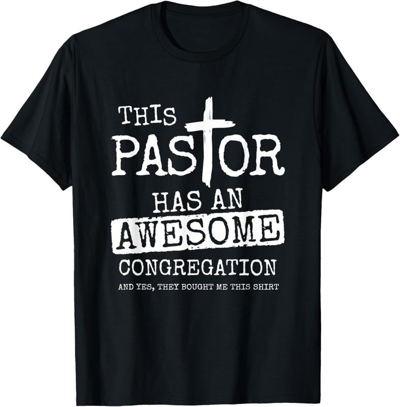 100% Cotton Pastor Has Awesome Congregation Church Christian Pastor T-Shirt Hoodie, Sweatshirt | WearSparks.com
