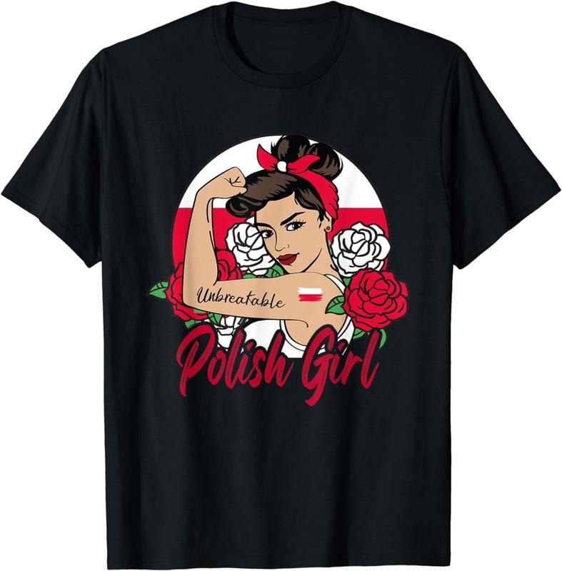 [100% Cotton]Polish Girl Poland Woman Poles Flag T-Shirt Hoodie, Sweatshirt | WearSparks.com