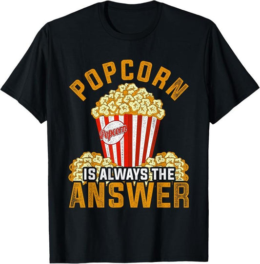100% Cotton Popcorn Lover Funny Movies Snack Gift Popcorn T-Shirt Hoodie, Sweatshirt | WearSparks.com