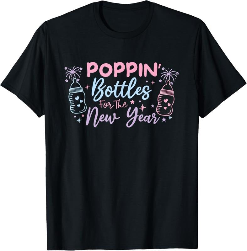100% Cotton Poppin Bottles For The New Year Labor and Delivery Nurse T-Shirt Hoodie, Sweatshirt | WearSparks.com